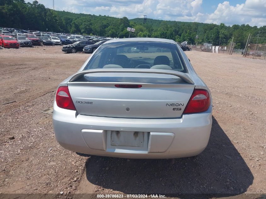 2005 Dodge Neon VIN: ANDREWMJETERII Lot: 39786623