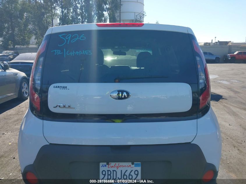 2014 Kia Soul VIN: KNDJN2A2XE7051067 Lot: 39786666