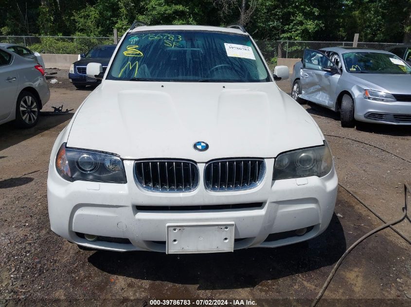 2006 BMW X3 3.0I VIN: WBXPA93406WD25404 Lot: 39786783