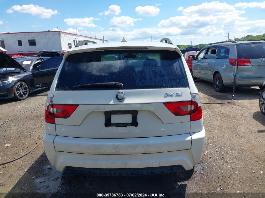 2006 BMW X3 3.0I VIN: WBXPA93406WD25404 Lot: 39786783