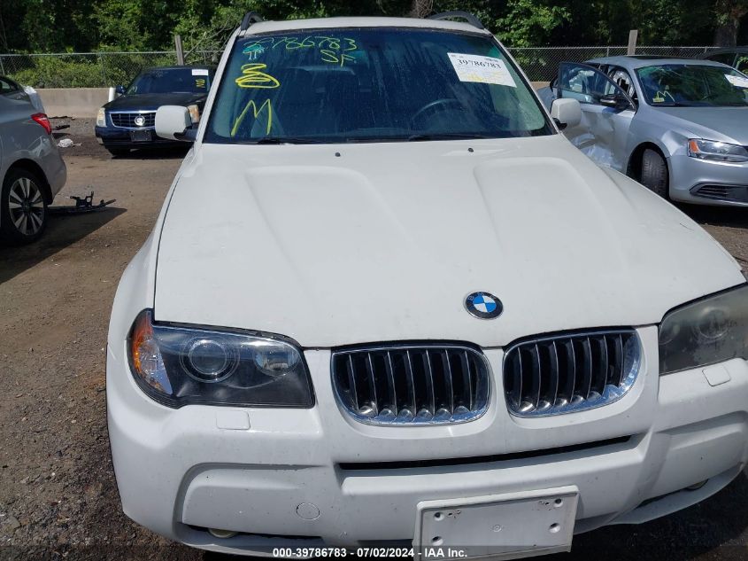 2006 BMW X3 3.0I VIN: WBXPA93406WD25404 Lot: 39786783