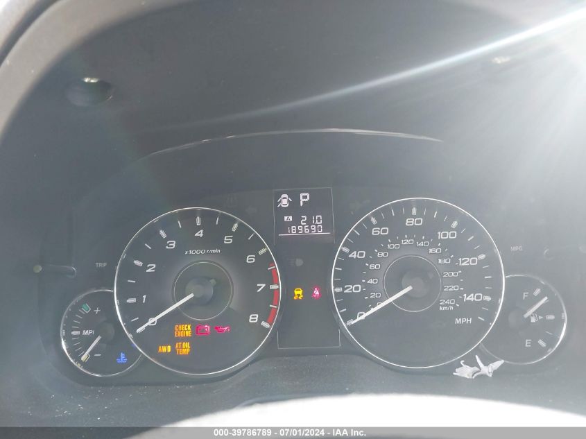 2012 Subaru Outback 2.5I Premium VIN: 4S4BRBCC8C3220629 Lot: 39786789