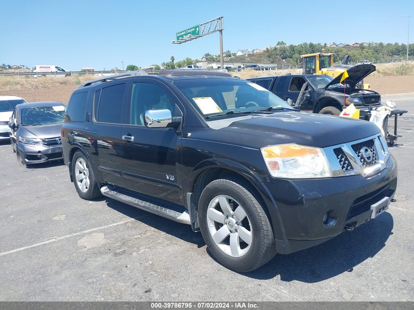 2008 Nissan Armada Le VIN: 5N1BA08D68N627373 Lot: 39786795