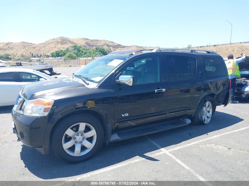 2008 Nissan Armada Le VIN: 5N1BA08D68N627373 Lot: 39786795