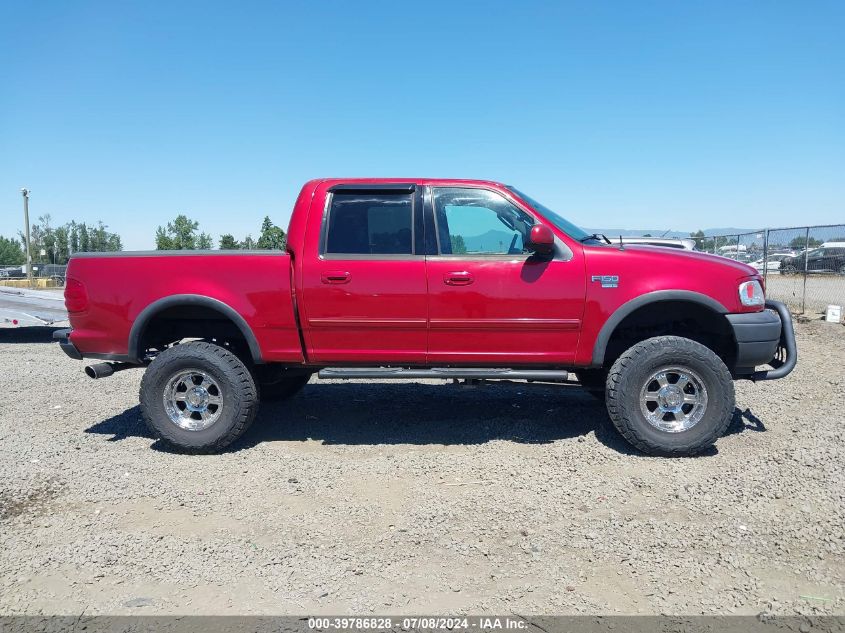 2002 Ford F-150 Lariat/Xlt VIN: 1FTRW08L92KE35031 Lot: 39786828