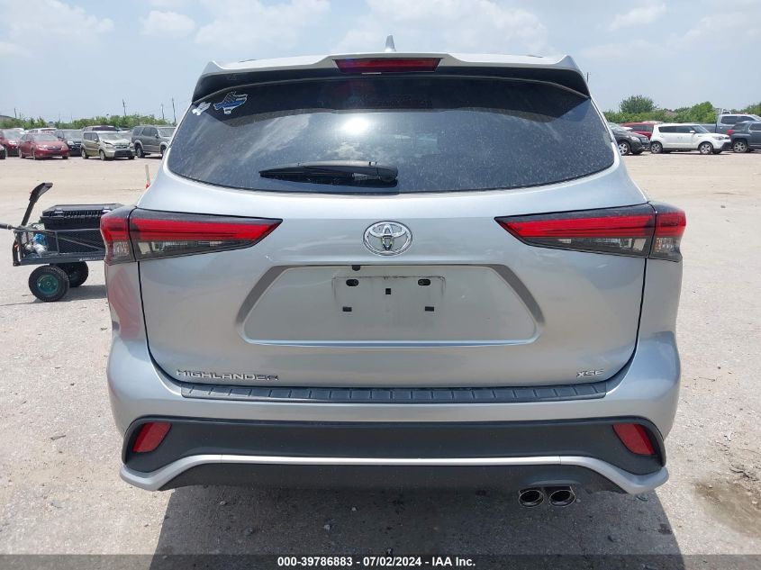2022 Toyota Highlander Xse VIN: 5TDLZRAH0NS100471 Lot: 39786883