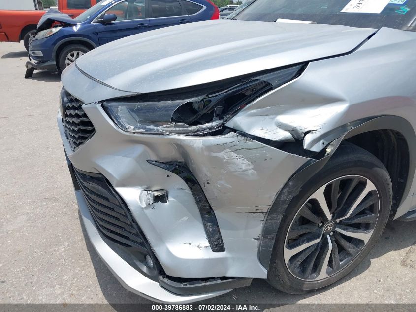 2022 Toyota Highlander Xse VIN: 5TDLZRAH0NS100471 Lot: 39786883