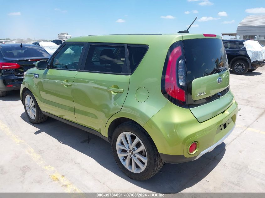 2017 Kia Soul + VIN: KNDJP3A52H7876955 Lot: 39786891