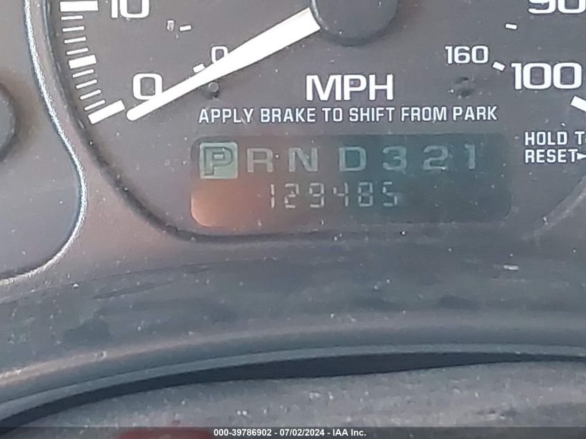 2002 Chevrolet Tahoe Ls VIN: 1GNEC13V32R292419 Lot: 39786902