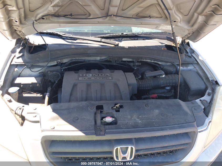 2005 Honda Pilot Ex-L VIN: 2HKYF18605H533962 Lot: 39787047