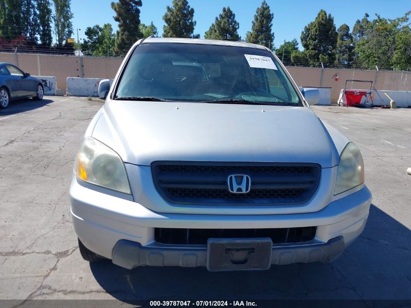 2005 Honda Pilot Ex-L VIN: 2HKYF18605H533962 Lot: 39787047