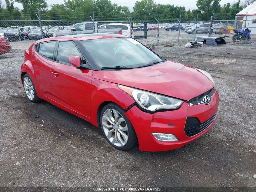 2012 Hyundai Veloster VIN: KMHTC6AD4CU051535 Lot: 39787101