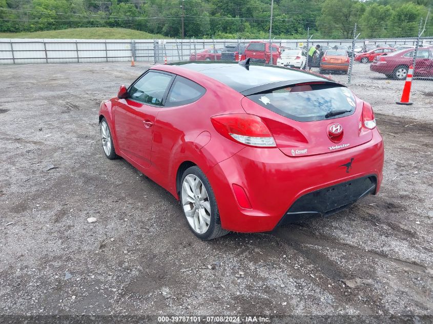 2012 Hyundai Veloster VIN: KMHTC6AD4CU051535 Lot: 39787101