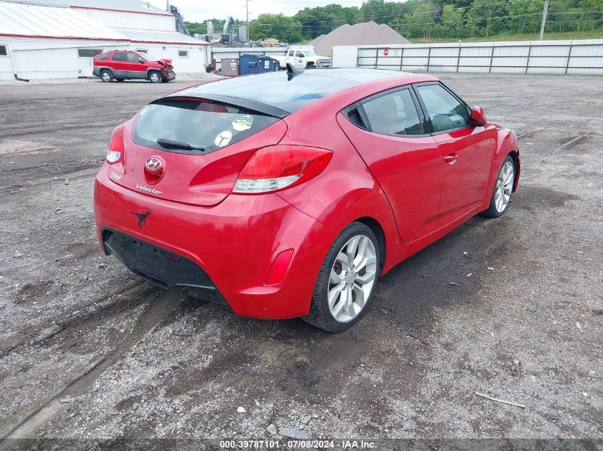 2012 Hyundai Veloster VIN: KMHTC6AD4CU051535 Lot: 39787101