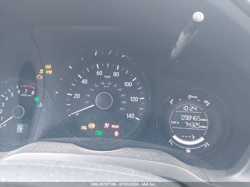 2016 Honda Hr-V Ex VIN: 3CZRU5H55GM712336 Lot: 39787109