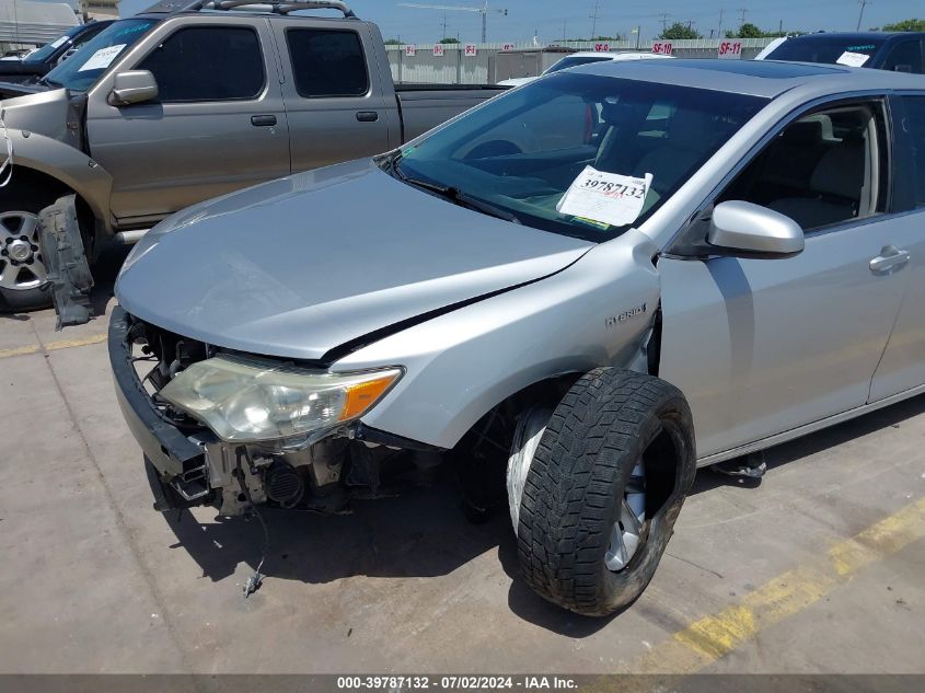 2013 Toyota Camry Hybrid Xle VIN: 4T1BD1FK0DU073407 Lot: 39787132