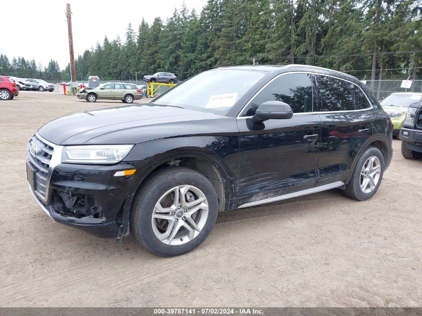 2019 Audi Q5 45 Premium VIN: WA1ANAFY9K2109406 Lot: 39787141