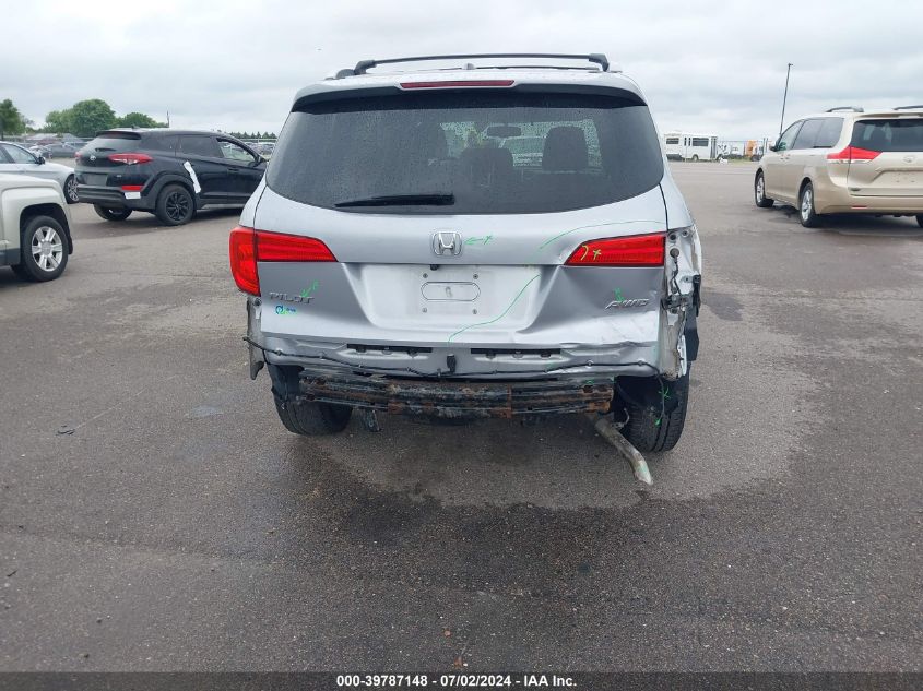 2016 Honda Pilot Exln VIN: 5FNYF6H70GB102917 Lot: 39787148