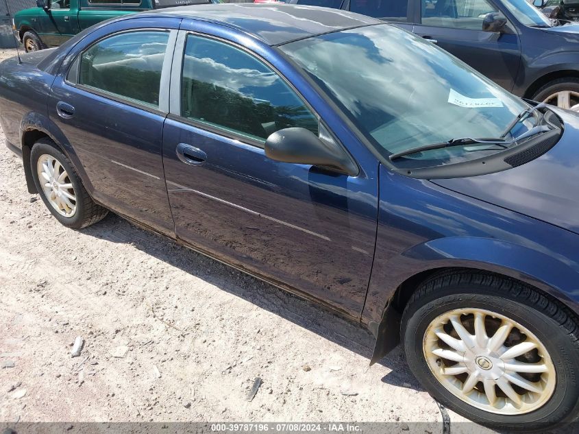 2003 Chrysler Sebring Lx VIN: 1C3EL46X23N558162 Lot: 39787196