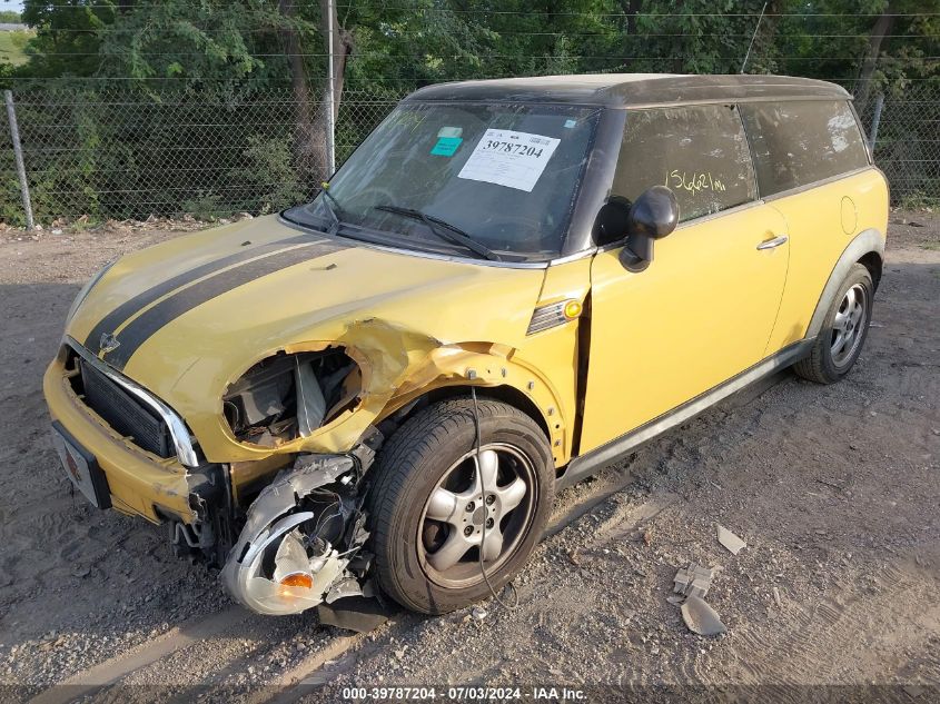 2009 Mini Cooper Clubman VIN: WMWML33529TP98396 Lot: 39787204