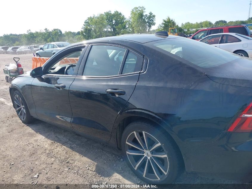 2022 Volvo S60 B5 Black Edition Momentum/B5 Inscription/B5 Momentum VIN: 7JRL12TZ9NG189666 Lot: 39787260