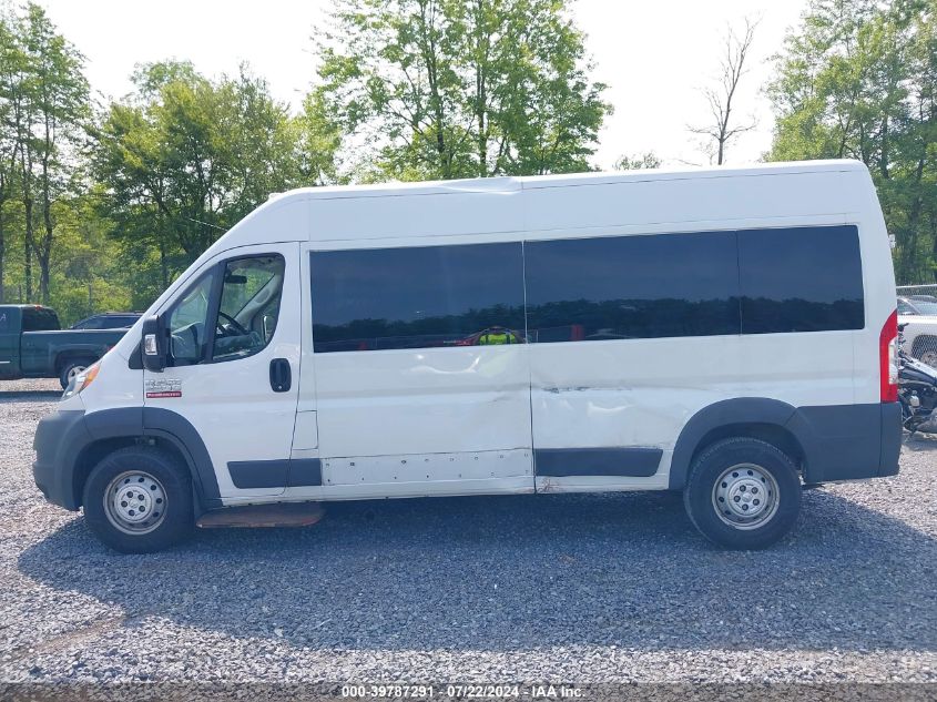 2018 Ram Promaster 2500 Window Van High Roof 159 Wb VIN: 3C7WRVPG9JE137837 Lot: 39787291