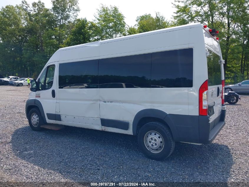 2018 Ram Promaster 2500 Window Van High Roof 159 Wb VIN: 3C7WRVPG9JE137837 Lot: 39787291