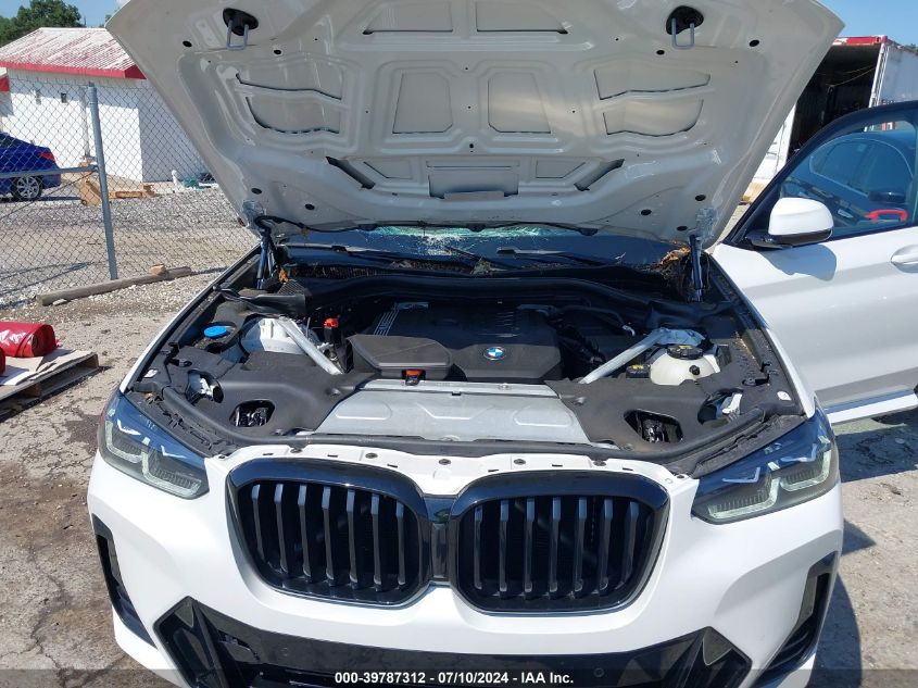 2022 BMW X3 Sdrive30I VIN: 5UX43DP06N9J26273 Lot: 39787312