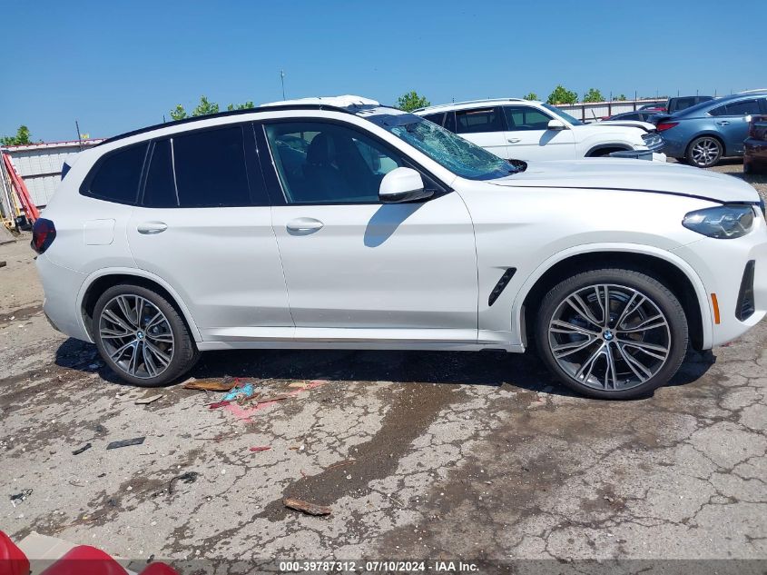 2022 BMW X3 Sdrive30I VIN: 5UX43DP06N9J26273 Lot: 39787312