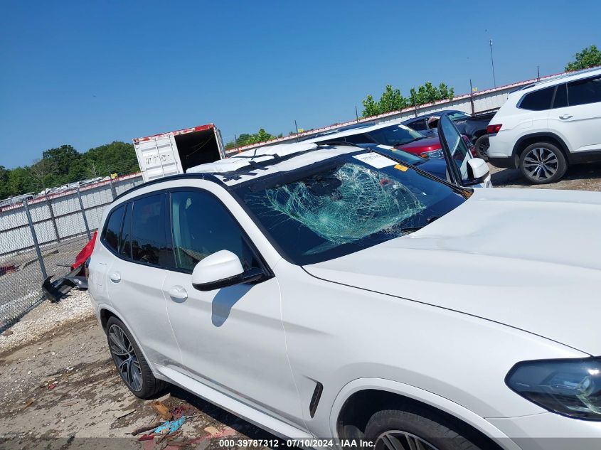 2022 BMW X3 Sdrive30I VIN: 5UX43DP06N9J26273 Lot: 39787312