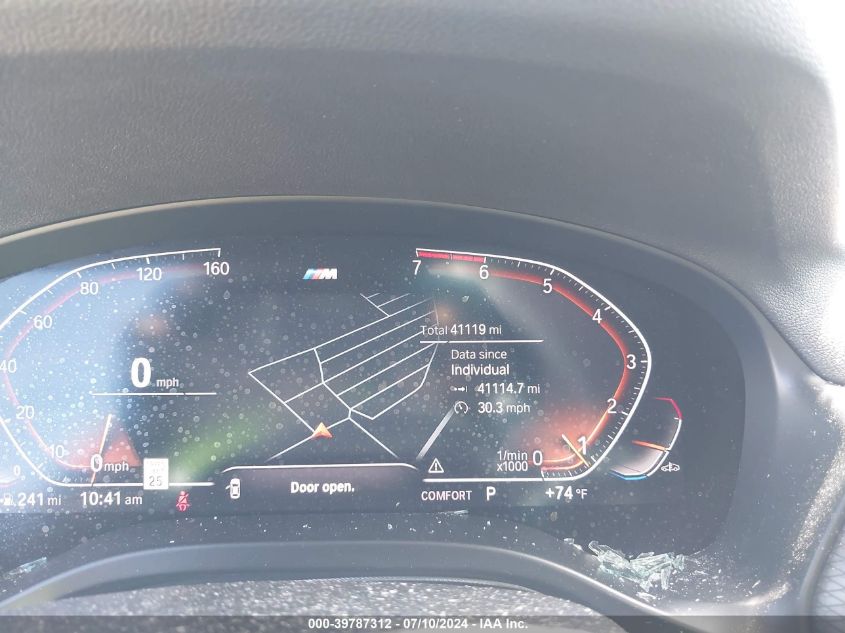 2022 BMW X3 Sdrive30I VIN: 5UX43DP06N9J26273 Lot: 39787312