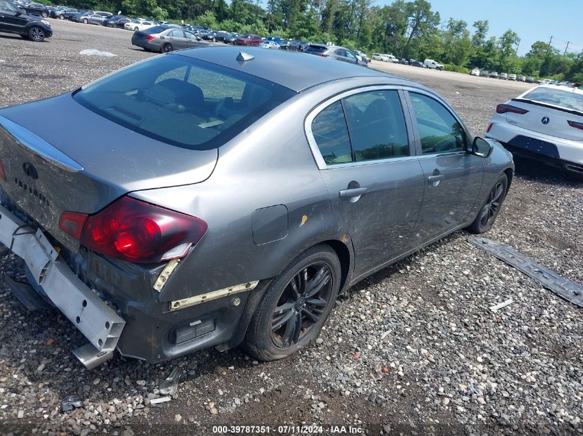 2012 Infiniti G25 Journey VIN: JN1DV6AP2CM810750 Lot: 39787351