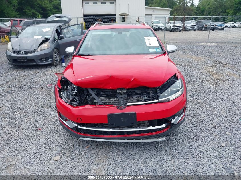 2019 Volkswagen Golf Alltrack Tsi S/Tsi Se/Tsi Sel VIN: 3VWH17AU1KM501339 Lot: 39787355