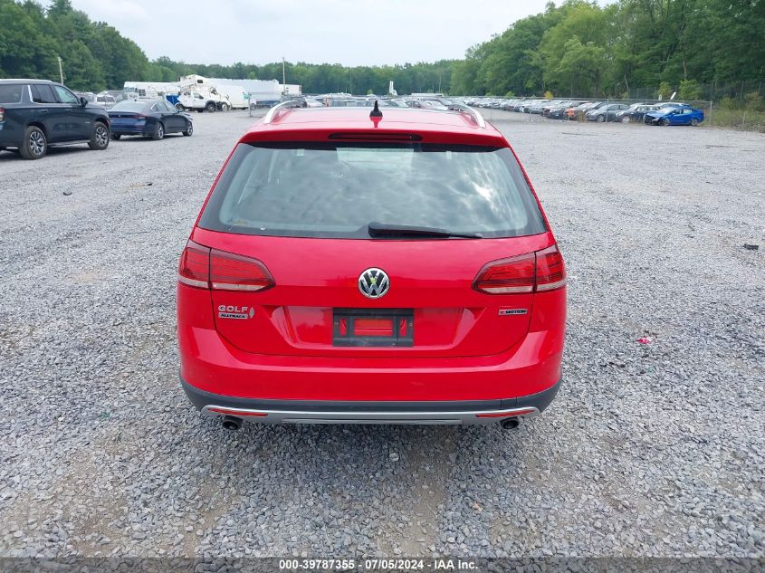 2019 Volkswagen Golf Alltrack Tsi S/Tsi Se/Tsi Sel VIN: 3VWH17AU1KM501339 Lot: 39787355