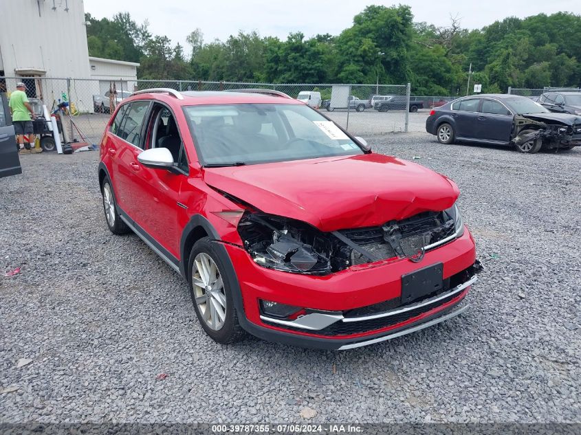 2019 Volkswagen Golf Alltrack Tsi S/Tsi Se/Tsi Sel VIN: 3VWH17AU1KM501339 Lot: 39787355