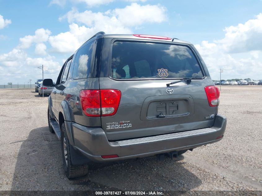 2006 Toyota Sequoia Limited V8 VIN: 5TDZT38A86S264408 Lot: 39787427
