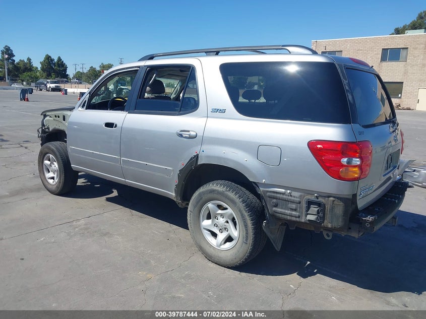 2002 Toyota Sequoia Sr5 V8 VIN: 5TDZT34A22S060543 Lot: 39787444