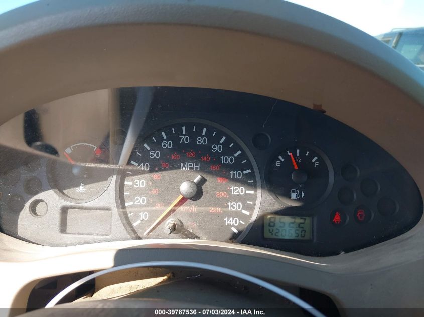 2005 Ford Focus Zx4 VIN: 1FAFP34N05W295995 Lot: 39787536