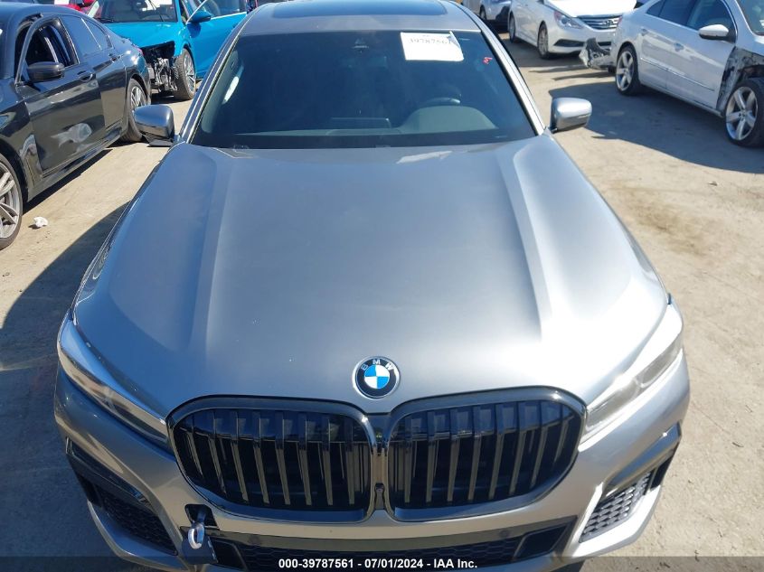 2022 BMW 740 I VIN: WBA7T2C02NCH01111 Lot: 39787561