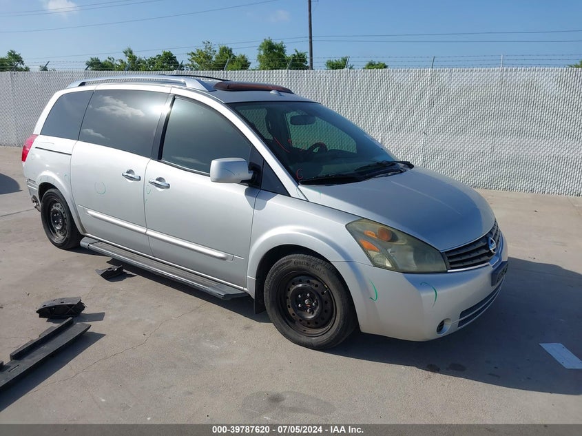 2007 Nissan Quest 3.5 Sl VIN: 5N1BV28U87N124104 Lot: 39787620