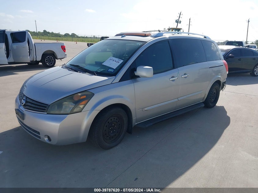 2007 Nissan Quest 3.5 Sl VIN: 5N1BV28U87N124104 Lot: 39787620