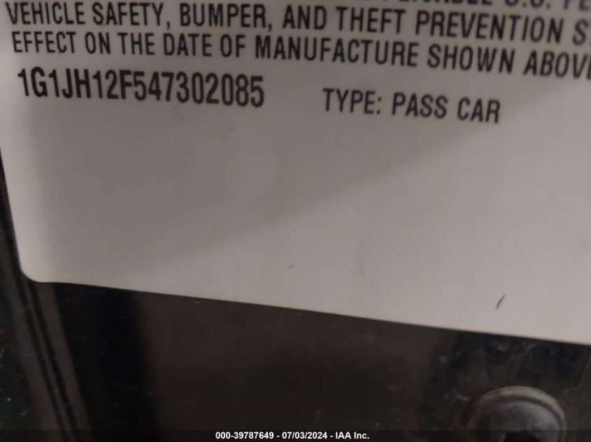 2004 Chevrolet Cavalier Ls Sport VIN: 1G1JH12F547302085 Lot: 39787649