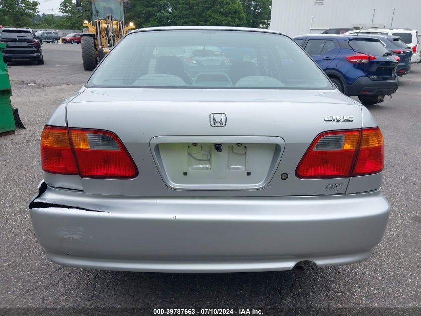 1999 Honda Civic Ex VIN: 2HGEJ8642XH502950 Lot: 39787663