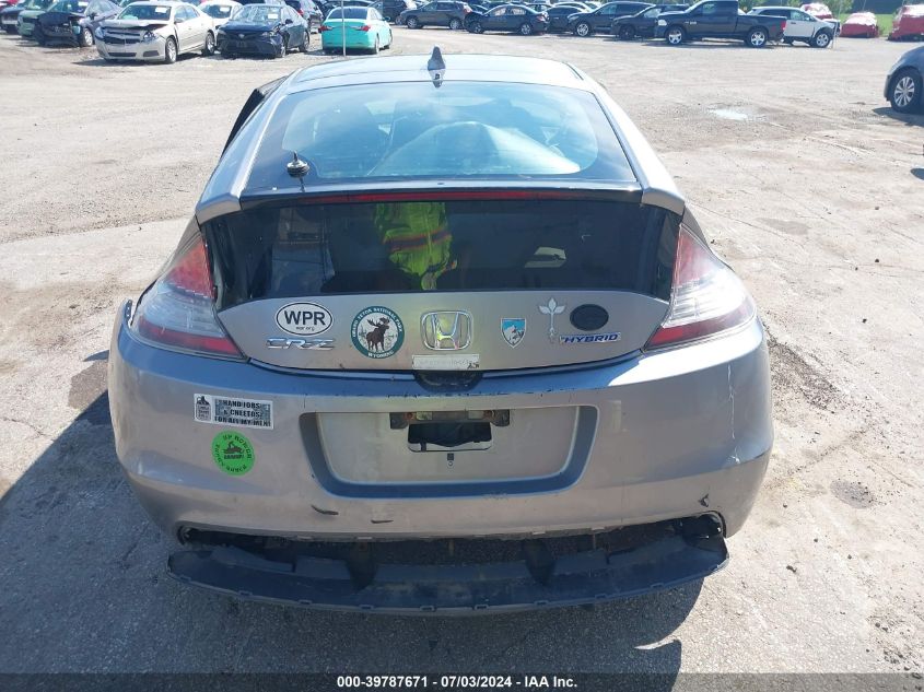 2011 Honda Cr-Z Ex VIN: JHMZF1D64BS004987 Lot: 39787671