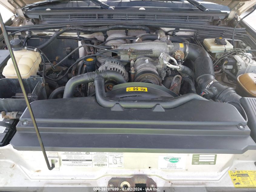 2000 Land Rover Discovery Series Ii Cloth/Series Ii Leather VIN: SALTY124XYA249917 Lot: 39787699