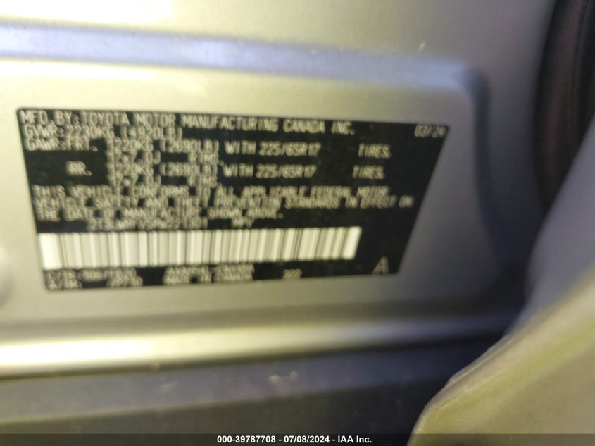 2024 TOYOTA RAV4 HYBRID LE - 2T3LWRFV5RW221301