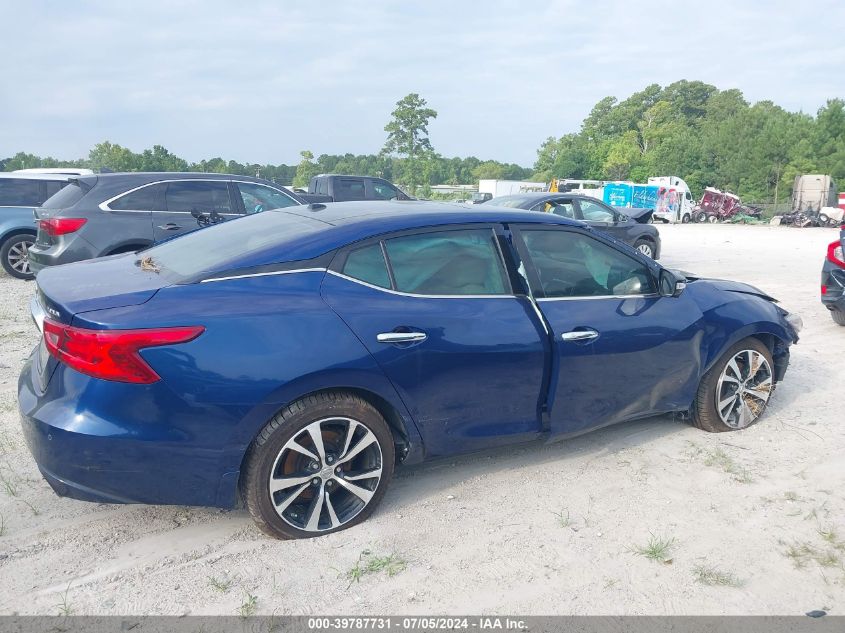 2018 Nissan Maxima 3.5 Platinum VIN: 1N4AA6AP2JC389651 Lot: 39787731