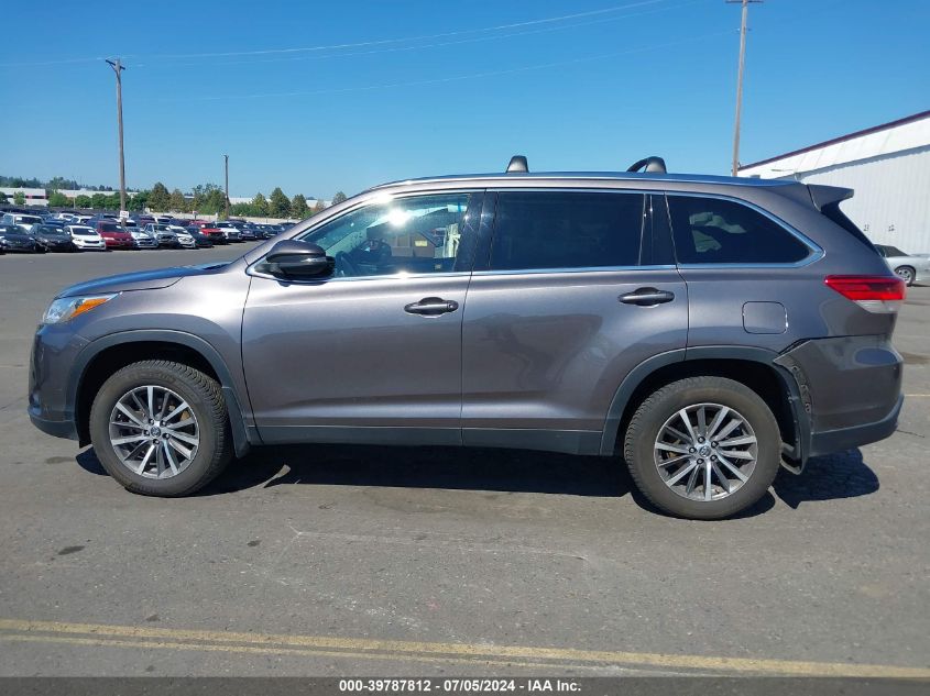 2019 Toyota Highlander Xle VIN: 5TDJZRFH2KS949495 Lot: 39787812