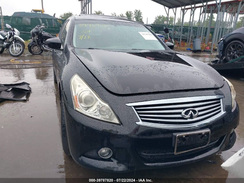 2013 Infiniti G37X VIN: JN1CV6AR1DM752872 Lot: 39787820