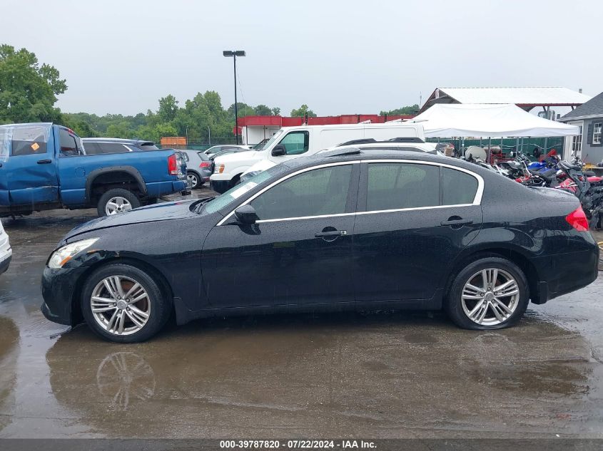 2013 Infiniti G37X VIN: JN1CV6AR1DM752872 Lot: 39787820